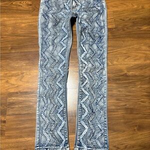 Boys WAIMEA stacked fit jeans distressed look size 12